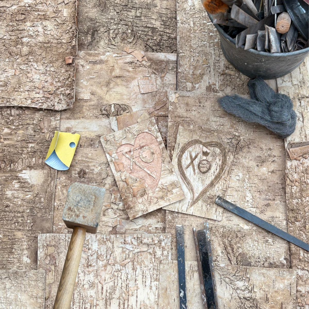 Personalize your Framed Engraved Birch Bark